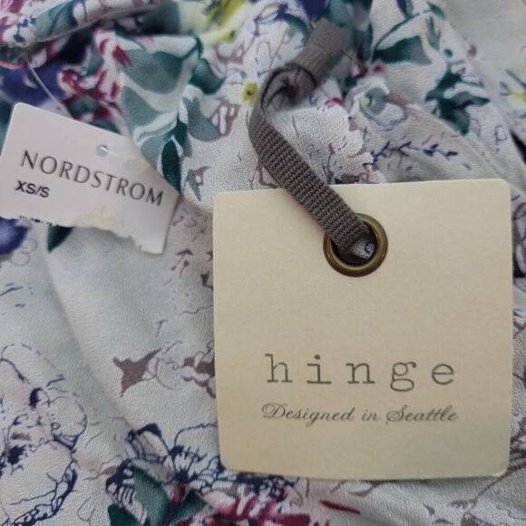Brand New Hinge Nordstrom Womens Size XS/S Floral Longline Open Front Cardigan - Picture 4 of 6